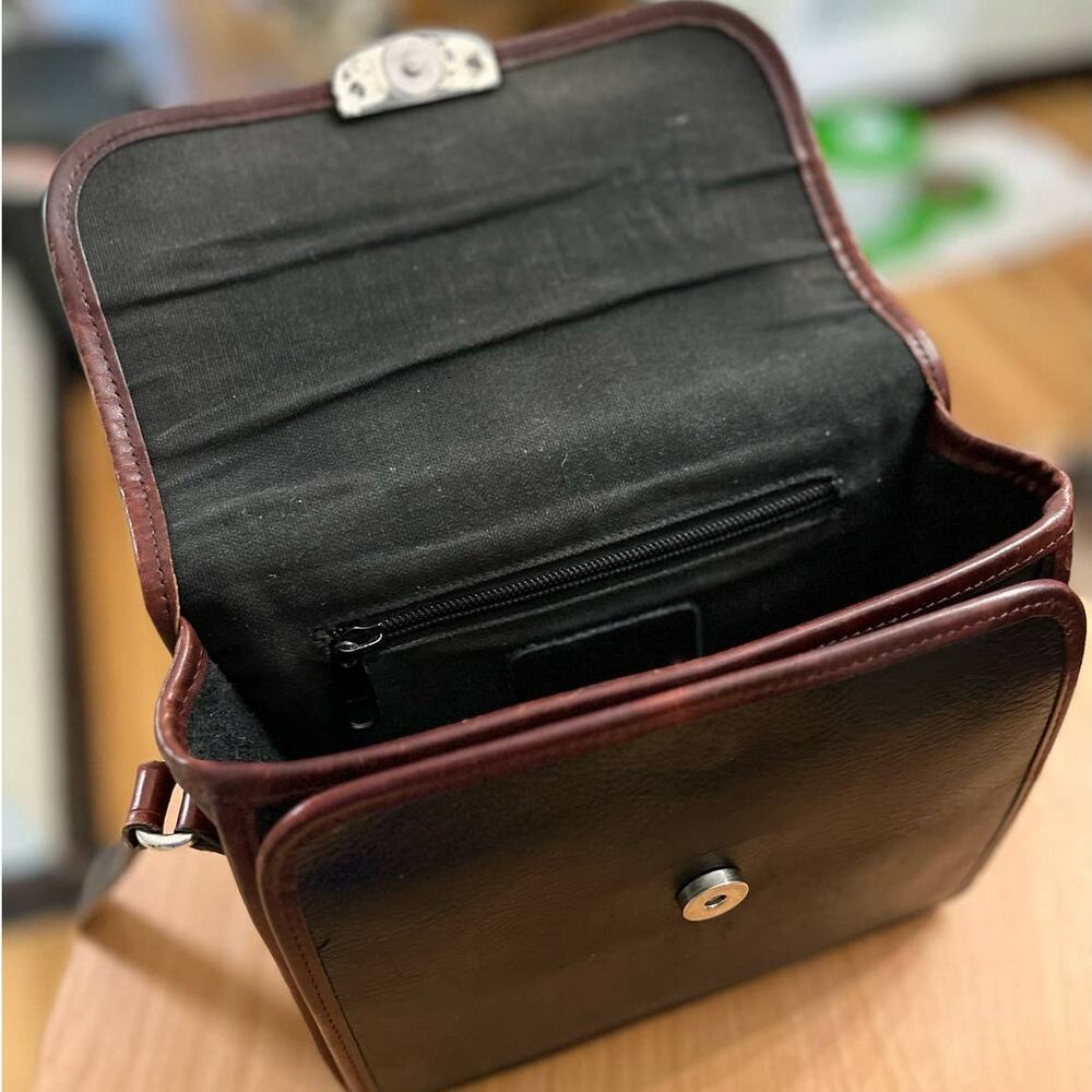 Vintage Brighton Brown Black Crossbody Bag - Picture 9 of 14